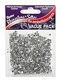 Darice 750-Piece Aurora Borealis Hot Fix Glass Stones, 4mm