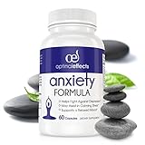 Stress Relief & Natural Anxiety Supplement by Optimal Effects - Naturally Manage and Relieve Chronic Stress - Hawthorn, 5-HTP, B-Vitamins, Ashwagandha, Biotin, Valerian (60 Veggie Capsules)