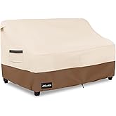 ANartcle 3-Seater Patio Sofa Cover,79W x 37D x 35H Inches Outdoor Couch Cover,100% Waterproof Heavy Duty Patio Sofa Covers,Patio Furniture Covers,Beige&Brown