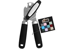 The Original Gorilla Grip Heavy Duty Stainless Steel Smooth Edge Manual Can Opener and Bottle Openers, Soft Handle, Rust Proo