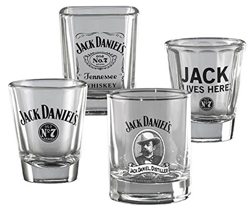 Jack daniel s shot glass set of 4