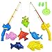 NiGHT LiONS TECH Fishing Toys for Kids, Toy Fishing Pole Fishing Game Party Toys Bath Toy for 3 4 5 6 Year Old Boys Girls Gifts