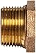 Anderson Metals Brass Threaded Pipe Fitting, Hex Bushing, 1/2