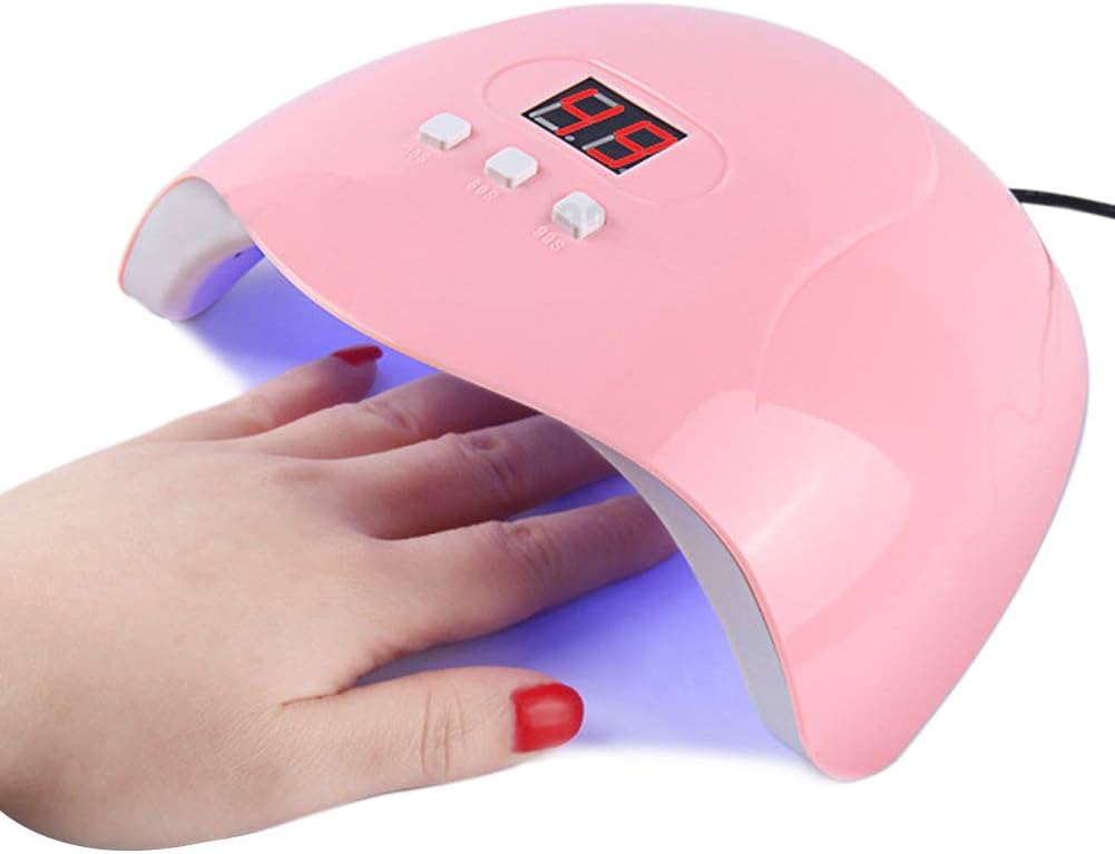 Liveday 54W Nail Polish Dryer Lamp LED UV Gel Acrylic Curing Light Manicure Timer