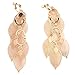 Grace Jun Handmade Multi-layer Dangle Drop Earrings and Clip on Earrings No Pierced for Women