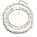 VOGUEKNOCK Shell Choker Necklace Mixed 3 Strands Puka Chip Shell Necklace Hawaii Beach Cowrie Seashell Necklace Pearl Choker Necklace Jewelry for Women Men (3 Strands Choker Set)