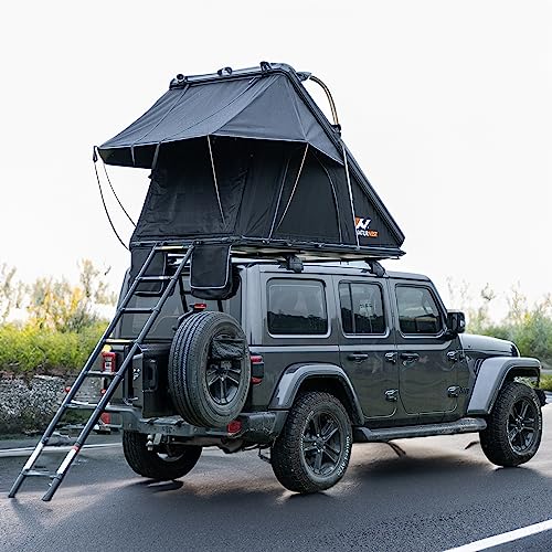 Evedy Roof Top Tent Camping, Aluminium Triangle Shell Camping SUV Car ...