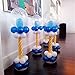 NW 1776 120cm Balloon column base/stick/plastic poles+10pcs Balloon Rings Balloon arch Wedding decorations Event party supplies Garden decorations (white)