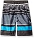 Kanu Surf Big Boys Viper Quick Dry Beach Swim Trunk, Viper Black, Large (14/16)