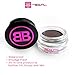 The Beauty Box Brow Sculpting Pomade, Smudge-Free, Waterproof Eyebrow Pomade, Fill and Texturize, 7 shades, 4g. (Medium Brown)