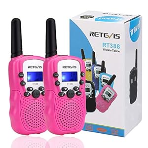 Retevis RT388 Walkie Talkies for Kids, Long Range 8CH Toy Gifts for 3-12 Years Old Boys Girls, with Backlit LCD…
