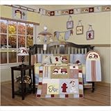 GEENNY Boutique 13 Piece Crib Bedding Set, Baby Boy Firetruck