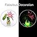 Ohuhu 100 PCS Colorful Glowing Garden Pebbles, Glow in The Dark Decorative Stones for Walkways & Decor, Solar Power Luminous Stones Glowing Rocks for Plants Pot, Fish Tank etc