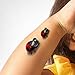 TAFLY Temporary Tattoo 3D Ladybug Waterproof Insects Tattoo Stickers for Kids 5 Sheets
