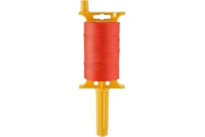 Suapouen Line with Handle, Twisted 540 FT 18 Reloadable Line Reel, Braided Nylon String for Gardening or Masonry Tools