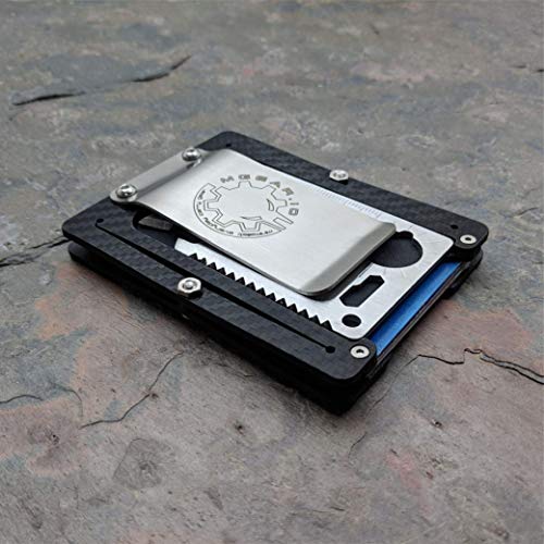 MultiWallet. Holstex Tactical Wallet Carbon Fiber Texture. Multi tool and money clip.