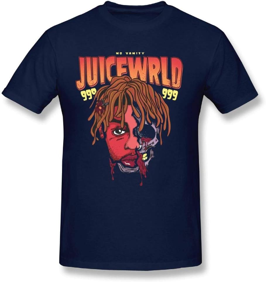 Olga Hart Mans Juice WRLD Skull Poster Adult Regular Fit Casual Short T Shirts Tee