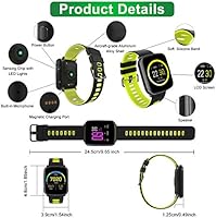 Smartwatch con Pulsómetro,Impermeable IP68 Reloj Deportiva ...