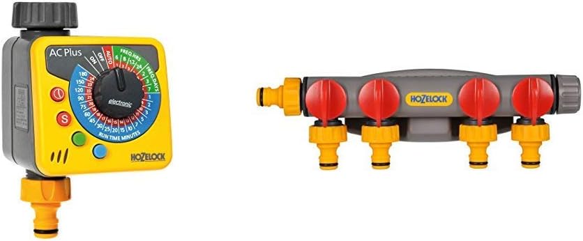 Hozelock Automatic Water Computer Timer Plus Yellow And Grey Amazon Co Uk Garden Outdoors