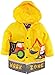 Wippette Little Boys Waterproof Work Zone Construction Trucks Raincoat Jacket, Yellow, 4T