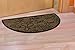 Half Moon Home Sweet Home Doormat by Castle Mats, Size 17 x 29 inches, Non-Slip, Durable, Made Using Odor-Free Natural Fibers