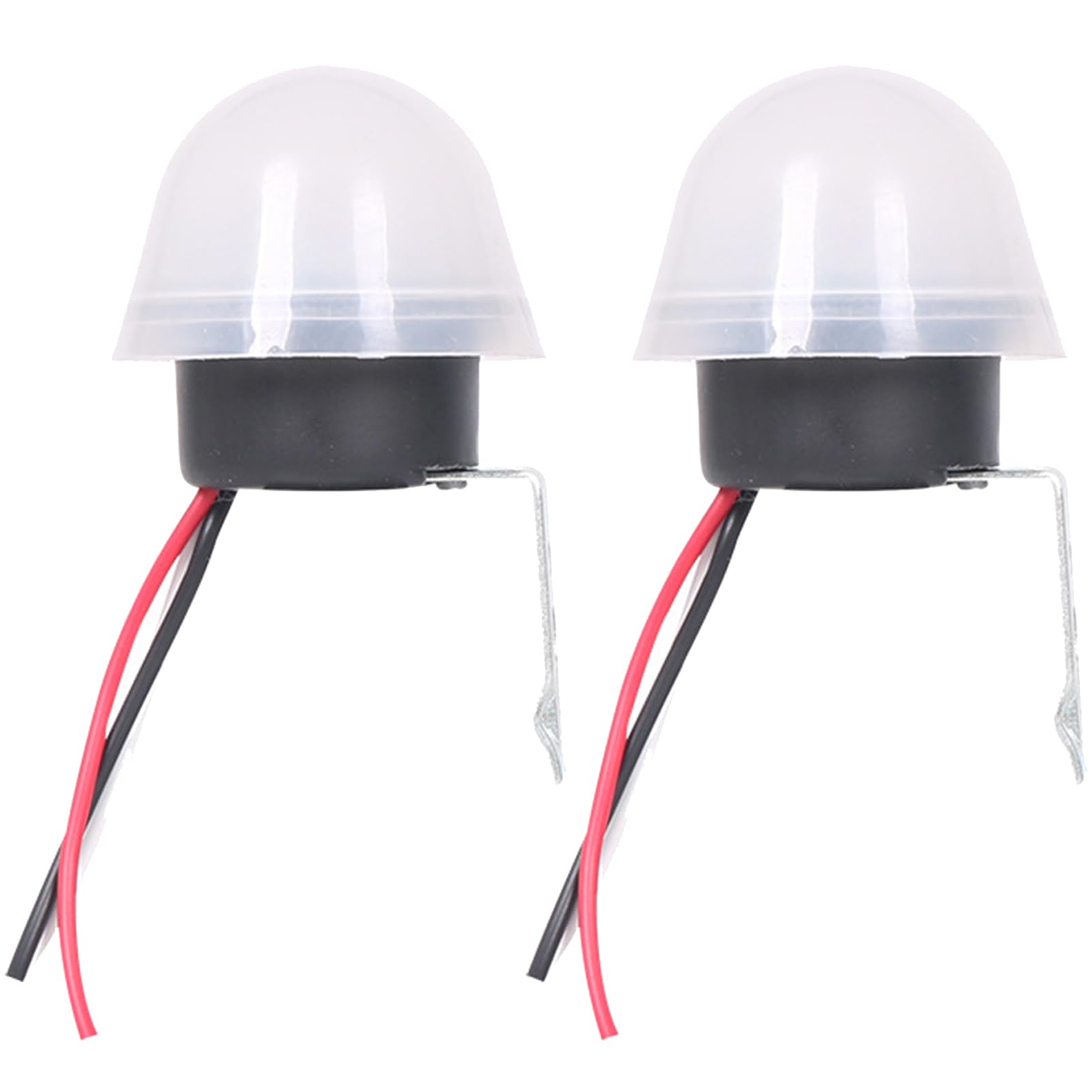 Photo 1 of 2 Pack AC DC 12V 10A Auto On Off Photocell Light Switch Photoswitch Light Sensor Switch Lighting Dusk to Dawn Sensor for Gardens, Street Lights (Switch 2pcs)