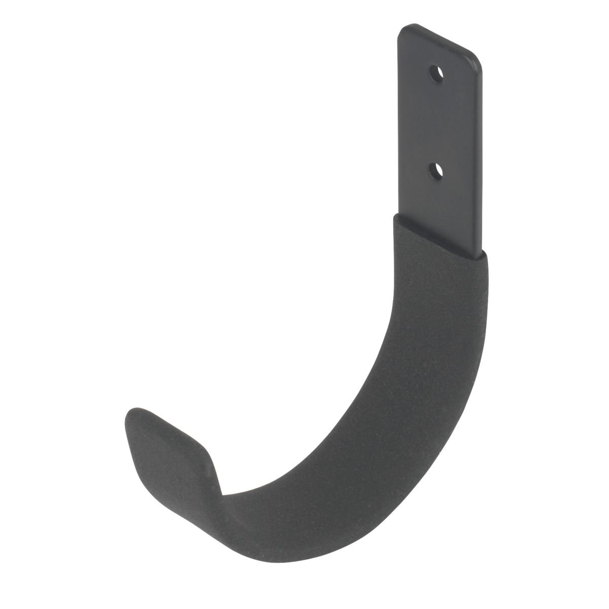 Smith & Locke Heavy Duty AntiSlip Flat Storage Hook Black 120mm