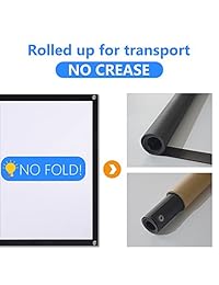 Proyector de pantalla de PVC portátil simple plegable para interior y exterior