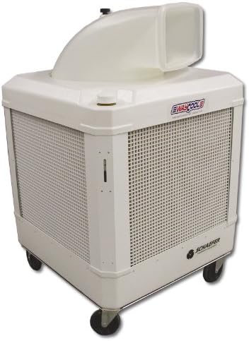 WAYCOOL Schaefer 1 Hp Portable Evaporative Oscillating Manual Fill Cooler w/Auto Shut-off