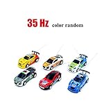 ZHMY Cans Type Mini RC car with 4pcs roadblocks,Color Random，Suitable for The Game (35Hz)