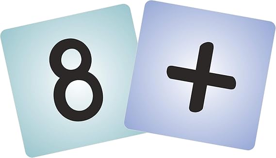 UpToSchoolWorksheets Numbers and Operators Flash Cards -2 Sets of Digits 0 to 9 -1 Each