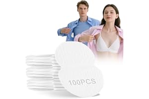 LARUOOUU Armpit Sweat Pads for Women and Men, Underarm Sweat Pads Can Easily Absorb Sweat and Neutralize Odors, Individually Packaged Sweat Pads for Under Arms Stay Confident, 100 Count (Pack of 1)