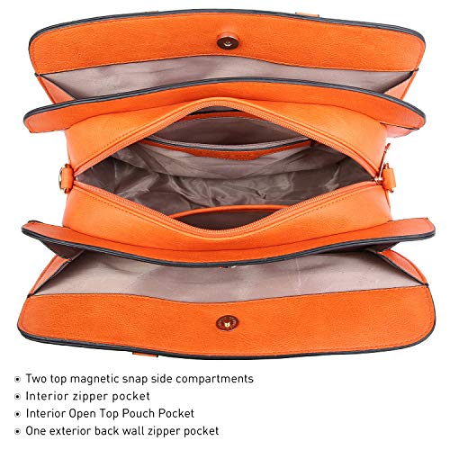 Dasein Women Satchel Handbags Shoulder Purses Totes Top Handle Work