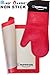 Silicone Oven Mitt + silicone Baking Mat set 2 in 1 by MAMAswag | Both Great for cooking and grilling
