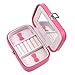 KLOUD City Jewelry Box Organizer Display Storage Case for Travel Home Use, Hot Pink