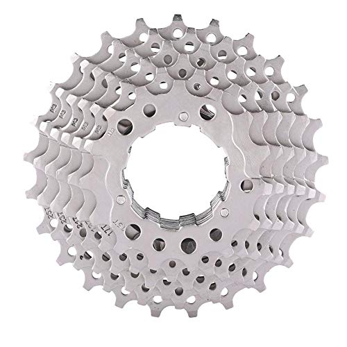 Dilwe 8 Speed Freewheel, 11-25T Road Bike Cassette Sprocket Lightweight Steel Hollow Design Smooth Rotation Precise Shifting