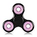 TOMOMO Tri-Spinner Fidget Toy With Premium Hybrid Ceramic Bearing (Black-pink)