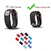 Fitbit Charge HR Anti Dust Plug - 12 Packs Perfect Your HR From Dust Lint and Splashes(Only Plugs,12 Packs)
