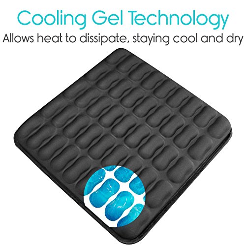 Vive Max Gel Seat Cushion Orthopedic Coccyx Pillow for Car, Truck