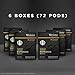 Starbucks Decaf Dark Roast Verismo Coffee Pods — Espresso Roast for Verismo Brewers — 6 boxes (72 pods total)