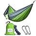 Single Double Camping Hammock/Double Parachute Camping Hammock/Lightweight Nylon Portable Hammock/Best Parachute Double Hammock for Light Travel,Camping,Hiking,Backpacking,Mats,Carpet Apriller