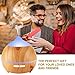 Essential Oil Diffuser 2 pack Wood Grain 250ml Aromatherapy Diffuser Easy to Use Ultrasonic Quiet Aroma Diffuser Gift Set Cool Mist Humidifier with Waterless Auto Shut off, 7 Colors Light for Home
