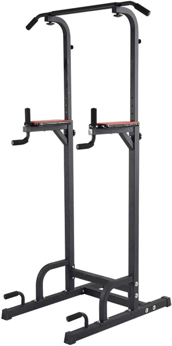 MGIZLJJ Adjustable Power Tower Pull Up Bar Workout Dip Station Multi-Function Push Up bar for Home Gym Strength Training Fitness Equipment