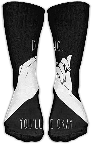 LAPQN2 Daling You Will Be Okey Comfortable Long Socks Athletic Sport Socks Tube Sock Unisex