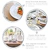 Argon-Tableware-White-Rimmed-SoupPastaCerealBowls-23cm-Set-of-6 6X White Soup Bowls - 23cm (9") - Ceramic Dinner Plates Dish Set Cereal Soup Serving Noodle Bowl - Dishwasher and Microwave Safe - by Argon Tableware