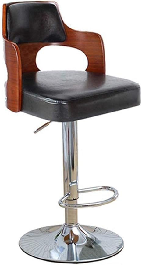 LIYONG Silla de la Barra, de Madera Maciza Respaldo Silla giratoria