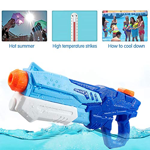 MeiGuiSha 2 Pack Squirt Guns Water Guns for Kids Adults Water Blaster 600ml High Capacity Fast Trigger Summer Toy for Swimming Pools Party Outdoor Beach Sand Water Fighting Toy