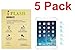 IFLASH [5 Pack Promotion] Tempered Glass Screen Protector For Apple iPad Mini 1/2/ 3 - Transparent Crystal Clear / 2.5D Rounded Edges / 9H Hardness/Scratch Proof/Bubble Free