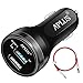 Dash Car Charger, Aplus Dual USB Charging Rapidly Car Charger for Oneplus 3 / 3T / 5 / 5T / 6 / 6T (Black)