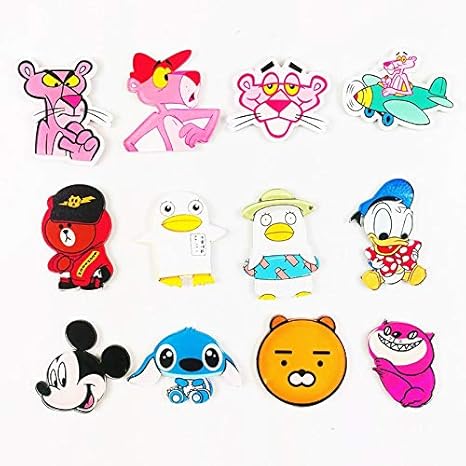Amazon Co Jp 冷蔵庫用マグネット 12ピース漫画かわいい冷蔵庫ソフト磁気ステッカー漫画ピンクパンサー冷蔵庫マグネット ランダムスタイル 冷蔵庫装飾 ホーム キッチン